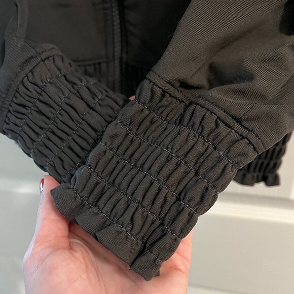 REI *Charcoal Gray* Lightweight Zip-Up | Stretchy | XXS | Ruffle Details | EUC - Picture 8 of 13